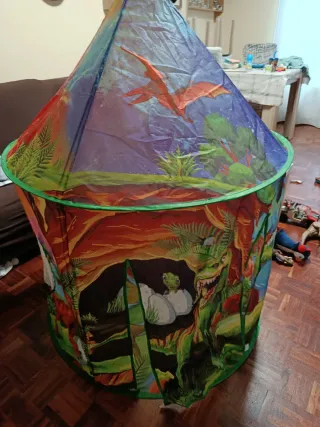 Tienda campaña infantil dinosaurios