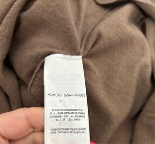 Adolfo Domínguez chaqueta  merino y seda talla M