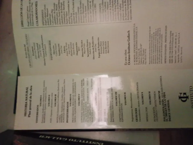 12 tomos HISTORIA NATURAL