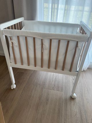 Mini cuna madera Zara Home con ruedas