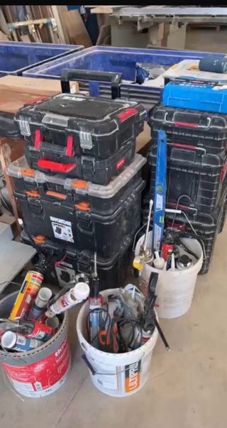 Herramientas carpintería 2 equipos