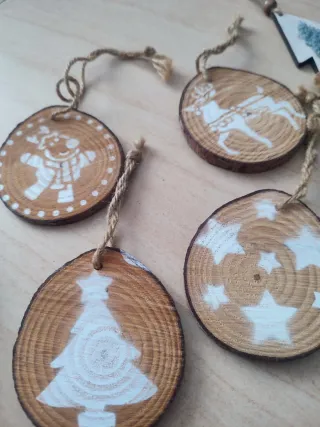 Lote Decoración Navidad: Corazón, Árboles, Copos