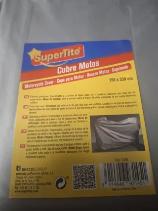 Funda Moto 150x250cm Impermeable