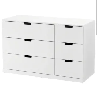 Cómoda NORDLI IKEA 6 cajones blanca