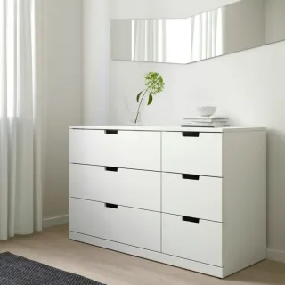 Cómoda NORDLI IKEA 6 cajones blanca