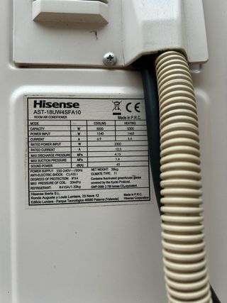 Aire acondicionado con split Hisense