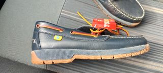 Náuticos Timberland Piel Azul Marrón Talla 37