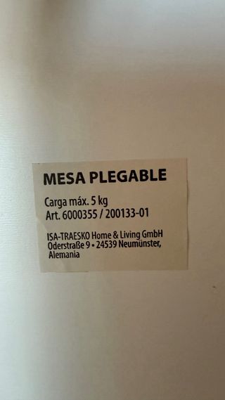Mesa Plegable para ordenador