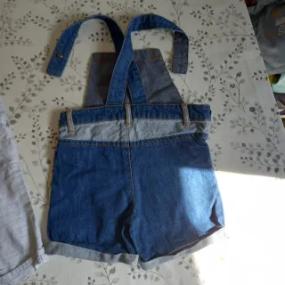 Lote 2 petos vaqueros 12-18 meses