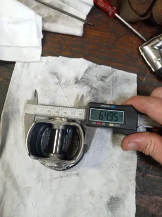 Pistón completo para motoazada, cortacesped