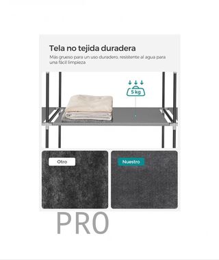 Armario de Tela Color Gris