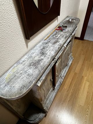 Mueble recibidor gris