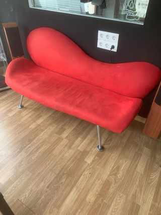 Sillon estilo vintage años 80,tela aterciopelada
