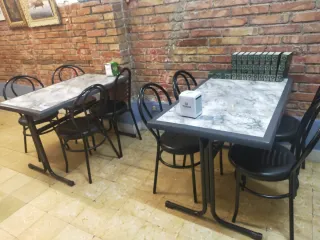 4 Mesas y 12 Sillas Hostelería