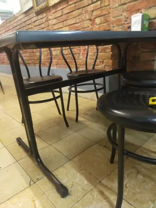 4 Mesas y 12 Sillas Hostelería