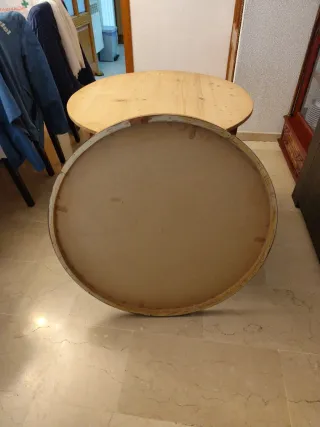 Tavolo consolle rotondo da 80 cm di diametro