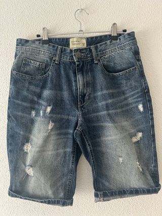 Pantalón corto vaquero hombre