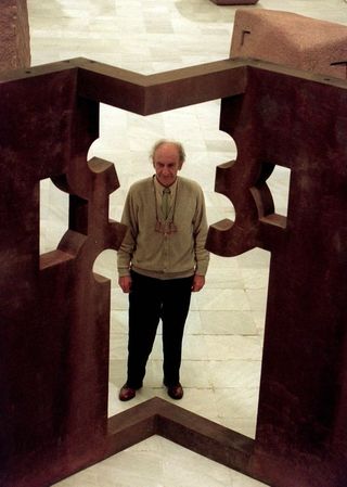 EDUARDO CHILLIDA CARTEL EXPOSICIÓN 1986. 45x32