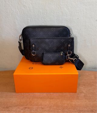 Borsa LV Trio Messenger Monogram Eclipse