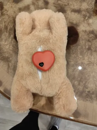 Peluche perro suave, con ruido real de corazón