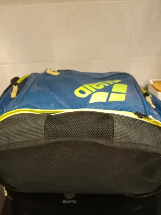 Mochila Arena natación azul y amarillo