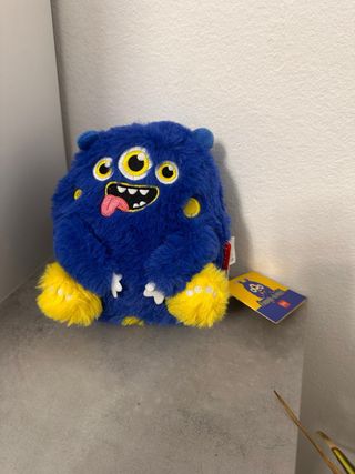 Peluche Mostro Blu E Giallo