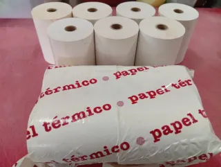 Rollos de Papel Térmico, 12 unidades.