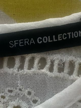 Camisa de encaje manga farol