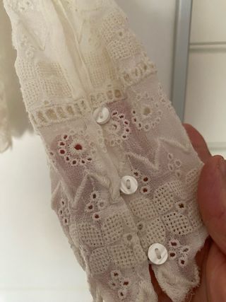 Camisa de encaje manga farol