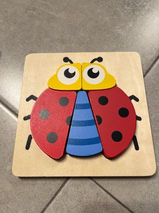 Set de 3 Puzzles Madera Bebé+ juego cubo apilables