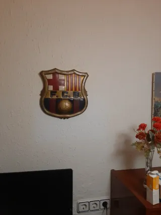 Escudo FC Barcelona de arcilla