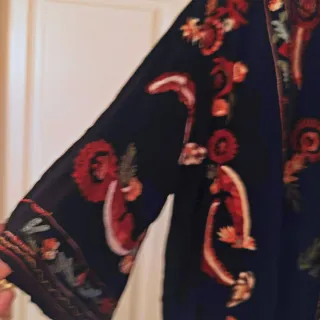 Kimono Zara bordado largo flecos edic. limitada