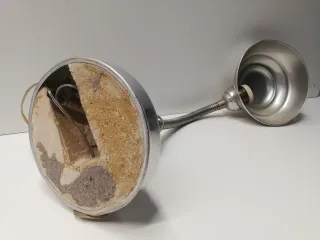 Lámpara flexo vintage, años 50. Para restaurar.