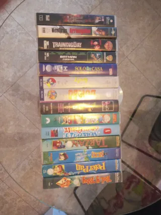 Lote 15 Películas VHS Acción Aventura Animación