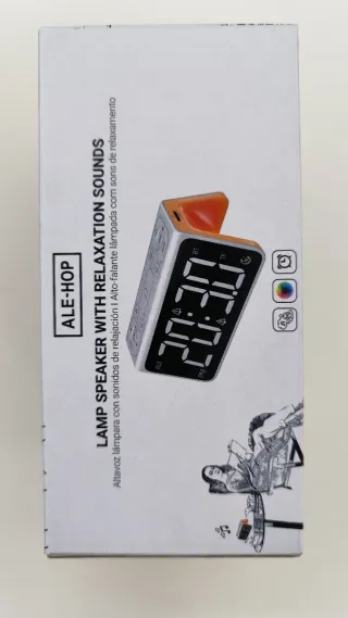 Altavoz Bluetooth ALE-HOP Radio Despertador NUEVO