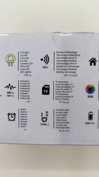 Altavoz Bluetooth ALE-HOP Radio Despertador NUEVO