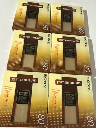 Lote 6 MiniDisc Sony Premium 80 min