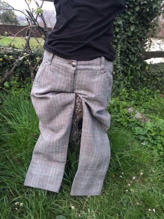 Pantaloni Gaudi grigi a quadri