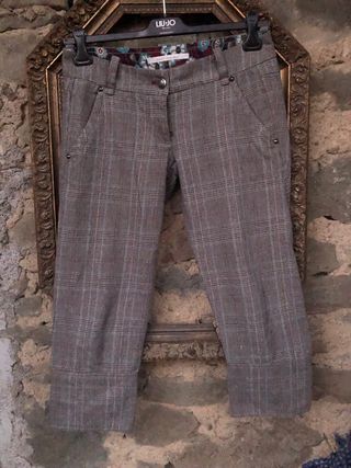 Pantaloni Gaudi grigi a quadri