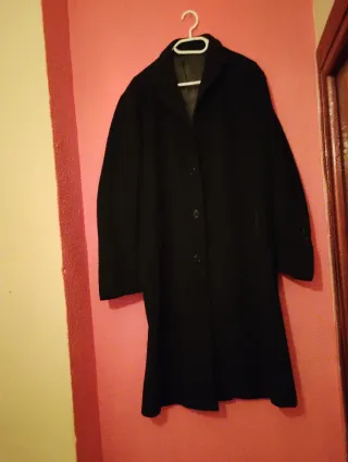 Abrigo Adolfo Dominguez Negro Vintage