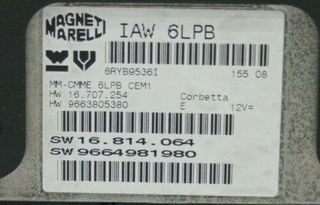 ECU Centralita CITROEN/PEUGEOT 16814064 9664981980 9663805380