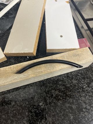 16 tiradores negros de cocina 128mm