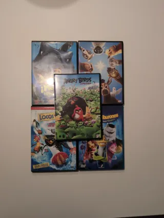 Lote 5 Películas Animación DVD