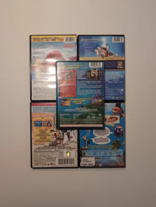 Lote 5 Películas Animación DVD