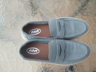 Zapatos Deichmann azules ante