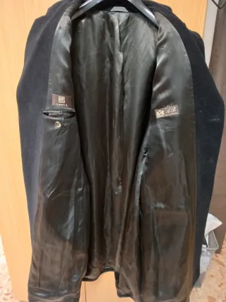 Cappotto uomo lana e cashmere nero