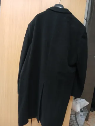 Cappotto uomo lana e cashmere nero