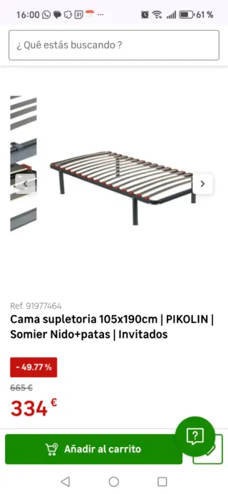 Somier nido 105 pikolin (doble)