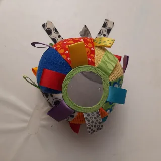 Pelota sensorial para bebé con espejo