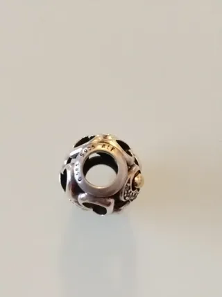 Charm Pandora Corazones Oro y Plata